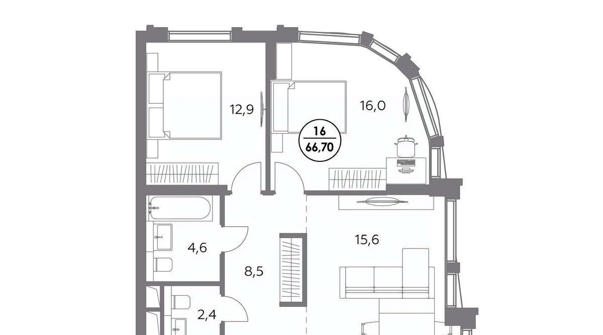 квартира г Москва метро Бауманская ул Фридриха Энгельса 56 фото 1