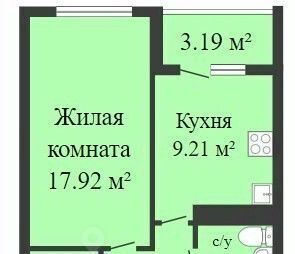 квартира г Воронеж р-н Ленинский ул Летчика Демьянова 1 фото 1