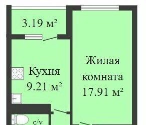 квартира г Воронеж р-н Ленинский ул Летчика Демьянова 1 фото 1