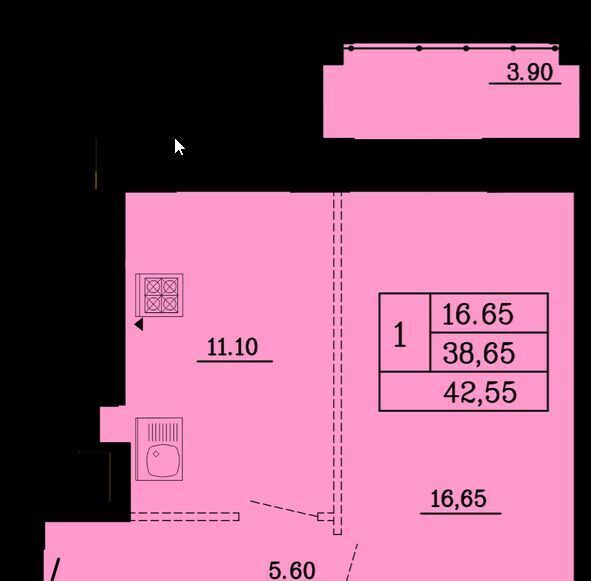 квартира г Омск р-н Советский ул Малиновского 16к/1 фото 9