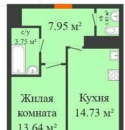 квартира г Воронеж р-н Советский ул 9 Января 233/40 фото 1