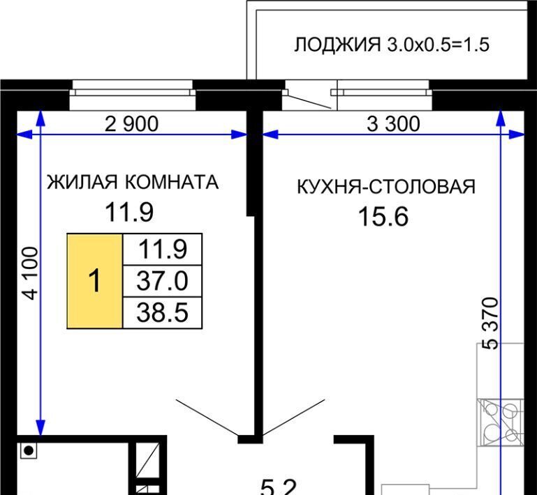 квартира г Краснодар р-н Прикубанский ЖК «Дыхание» фото 1