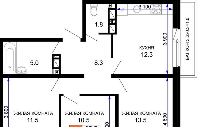 р-н Прикубанский ЖК «Дыхание» фото