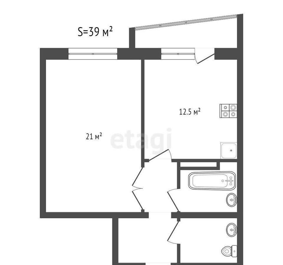 квартира г Кемерово р-н Ленинский б-р Строителей 59/1 фото 18