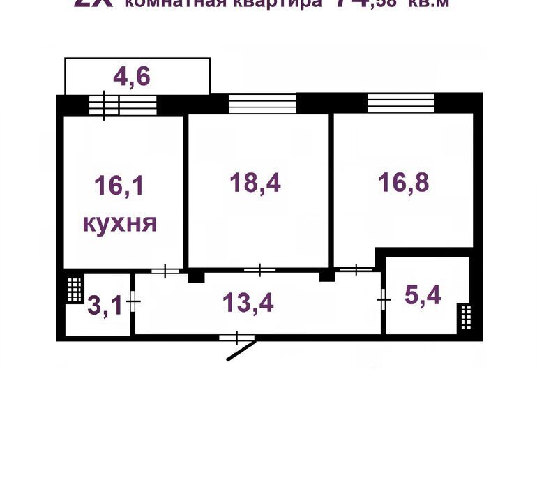 квартира р-н Всеволожский г Кудрово ул Областная 1 Улица Дыбенко фото 16