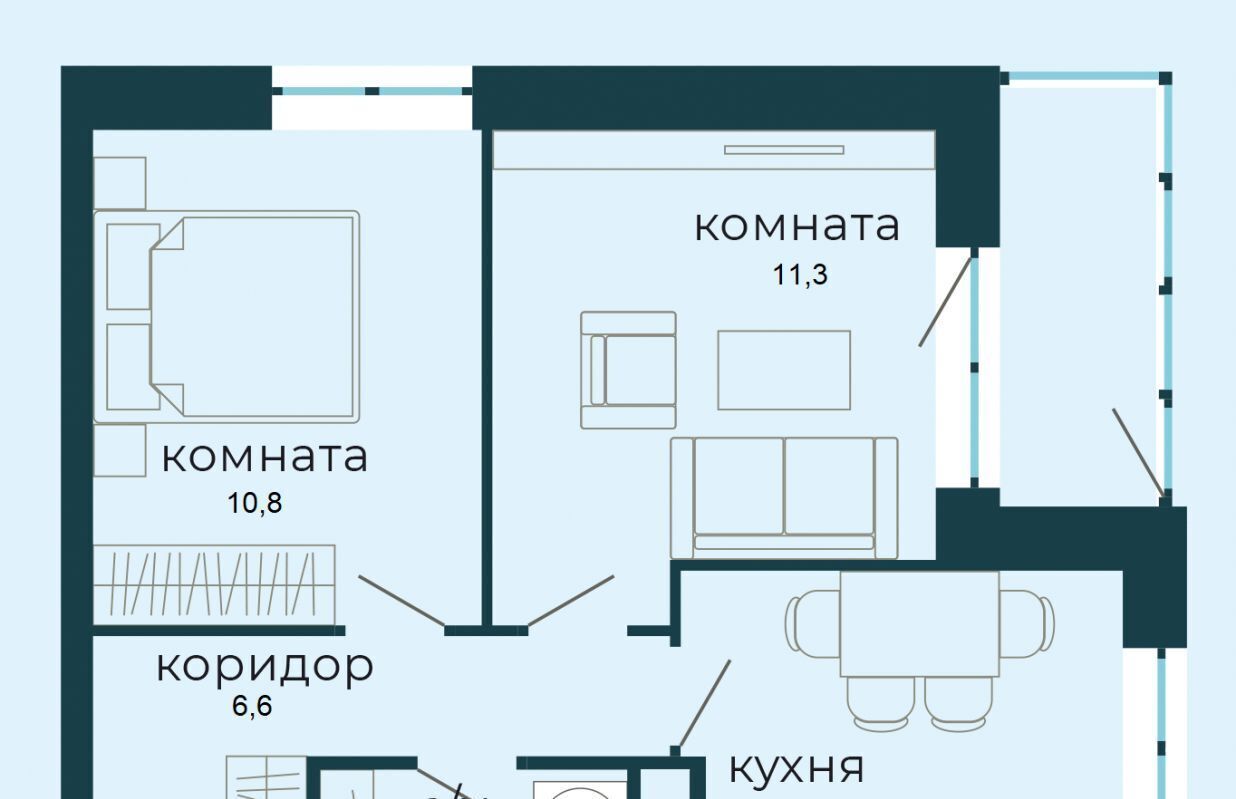 квартира г Пермь р-н Свердловский ул Солдатова 30б фото 2