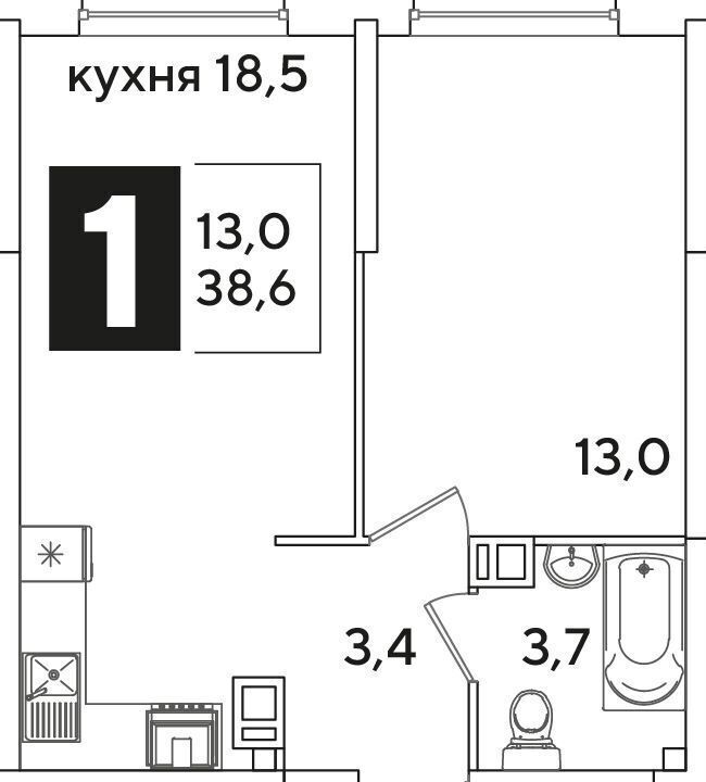 квартира г Краснодар р-н Прикубанский фото 4