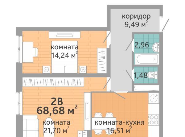 квартира г Екатеринбург Чкаловская ул Краснолесья 108/1 фото 1