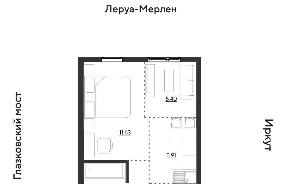 квартира г Иркутск р-н Свердловский ул Набережная Иркута 25 Затон кв-л фото 1