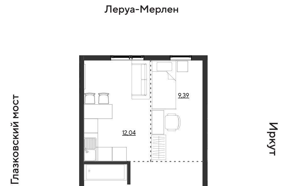 квартира г Иркутск р-н Свердловский ул Набережная Иркута Затон кв-л фото 1