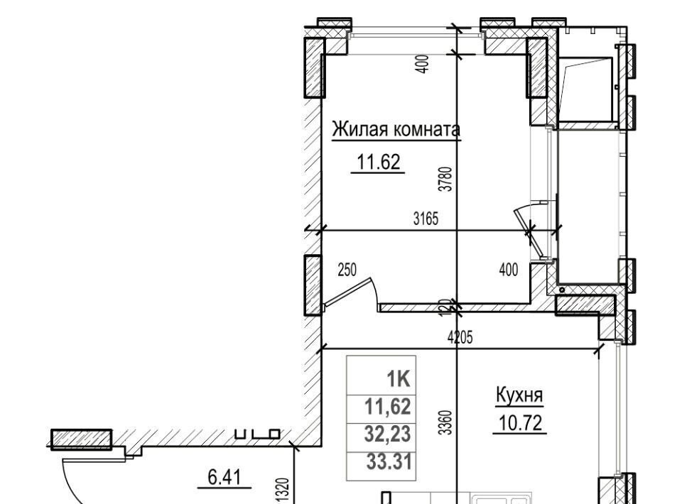 квартира г Новосибирск метро Площадь Гарина-Михайловского ул Фабричная 65/1 фото 1