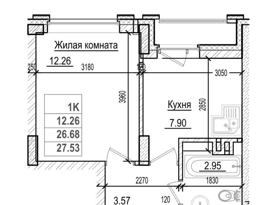 квартира г Новосибирск метро Площадь Гарина-Михайловского ул Фабричная 65/1 фото 1