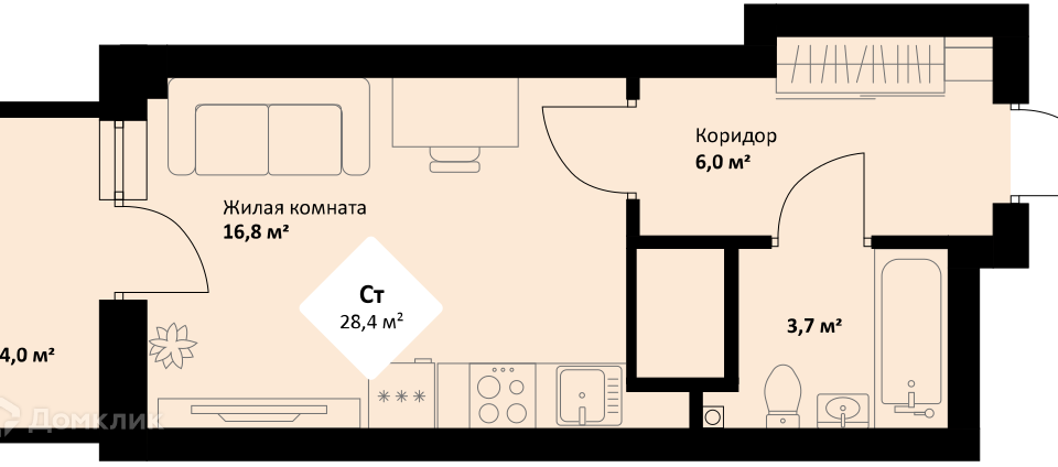 квартира г Екатеринбург пр-кт Космонавтов 108/2 Екатеринбург, муниципальное образование фото 1