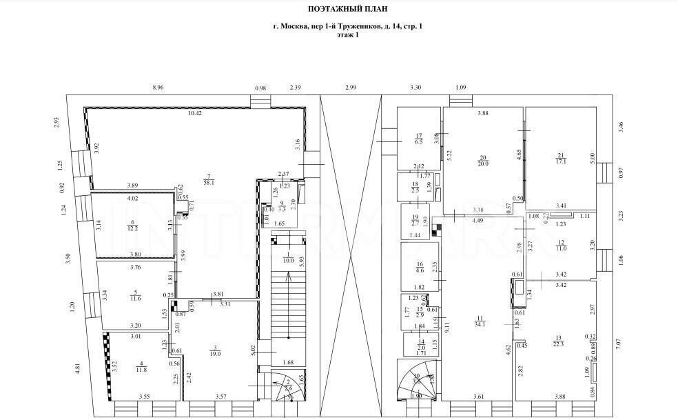 офис г Москва метро Киевская пер 1-й Тружеников 14с/2 фото 16