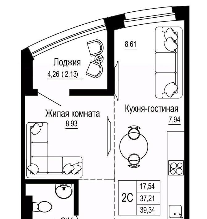 квартира г Ростов-на-Дону р-н Железнодорожный ул Привокзальная 3в фото 1