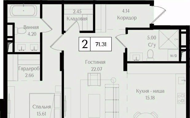 квартира г Москва метро Преображенская площадь ЖК «Преображенская площадь» площадь фото 1