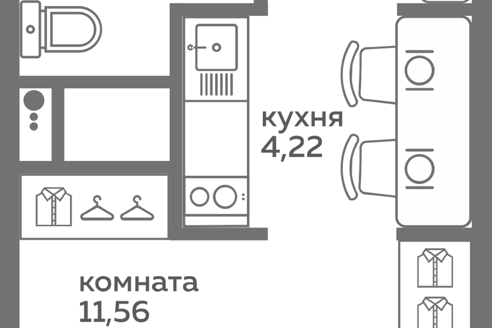 квартира г Тюмень ул Вадима Бованенко 10 городской округ Тюмень фото 1