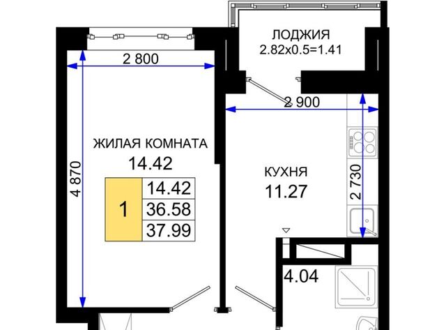 квартира р-н Октябрьский ЖК «Октябрь Парк» фото