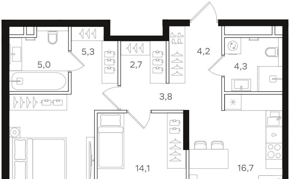 квартира г Москва метро Речной вокзал ш Ленинградское 57с/40 фото 1