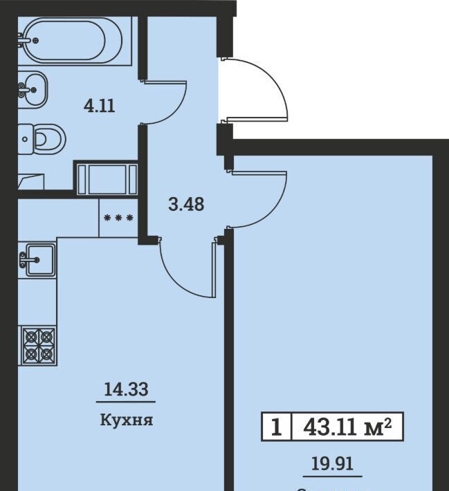 квартира р-н Всеволожский г Мурино ул Екатерининская 19 Девяткино фото 1