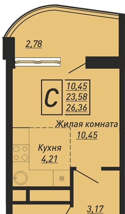 квартира р-н Туапсинский с Ольгинка тер. ГСК Сигнал фото 1