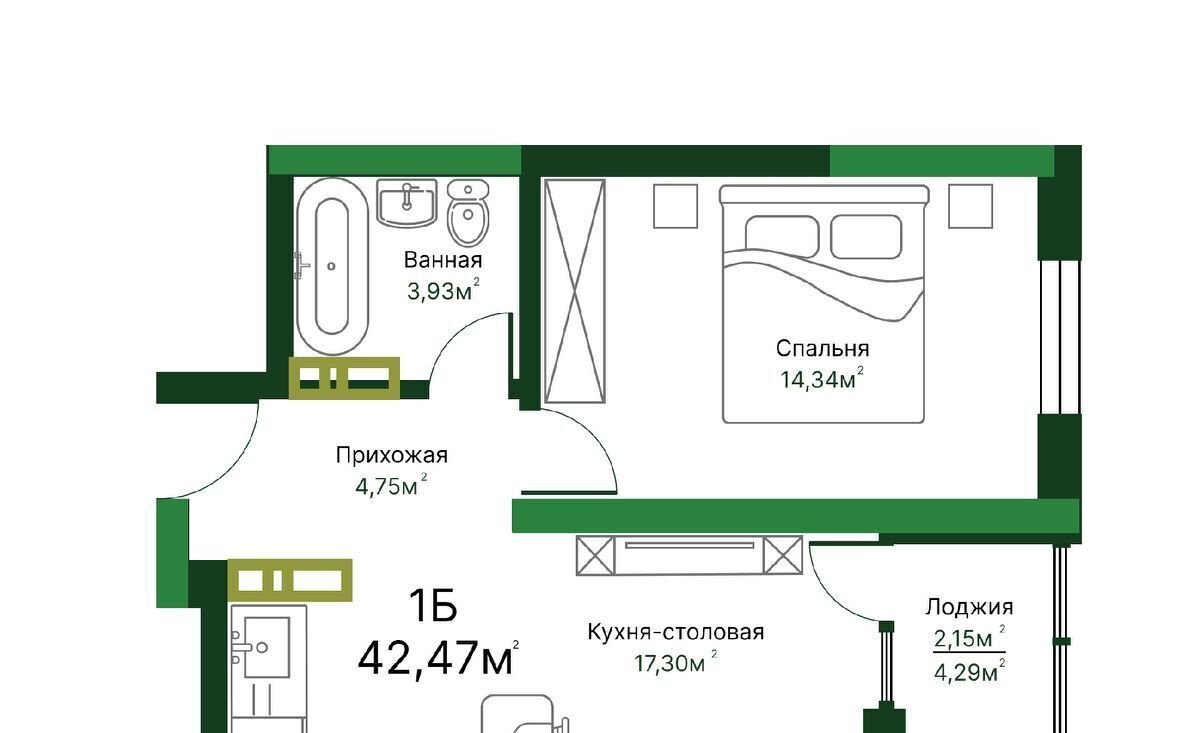 квартира г Тольятти р-н Автозаводский 11А кв-л фото 1