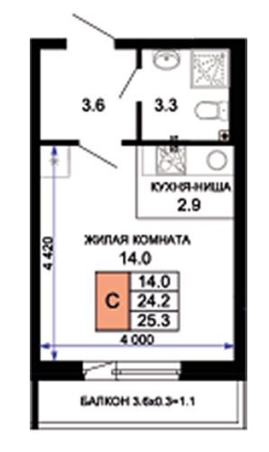 квартира р-н Красноармейский п Краснодарский муниципальное образование Краснодар, 57 фото 7