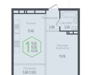 квартира г Краснодар р-н Центральный ул Обрывная жилые дома фото 2