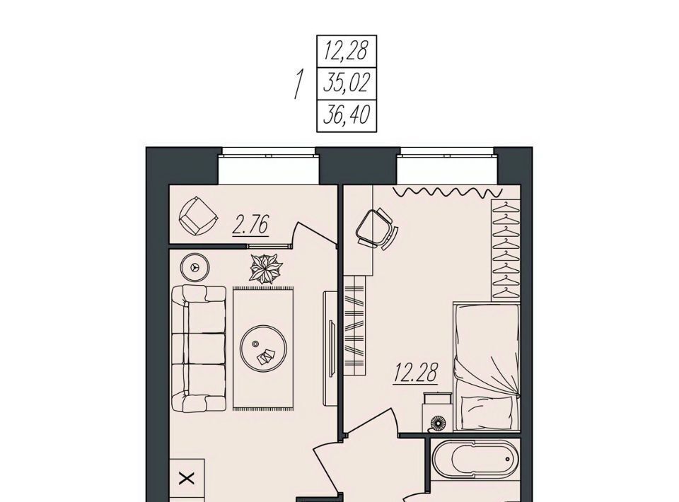 квартира г Волгоград р-н Тракторозаводский ул им. Атласова 12 фото 1