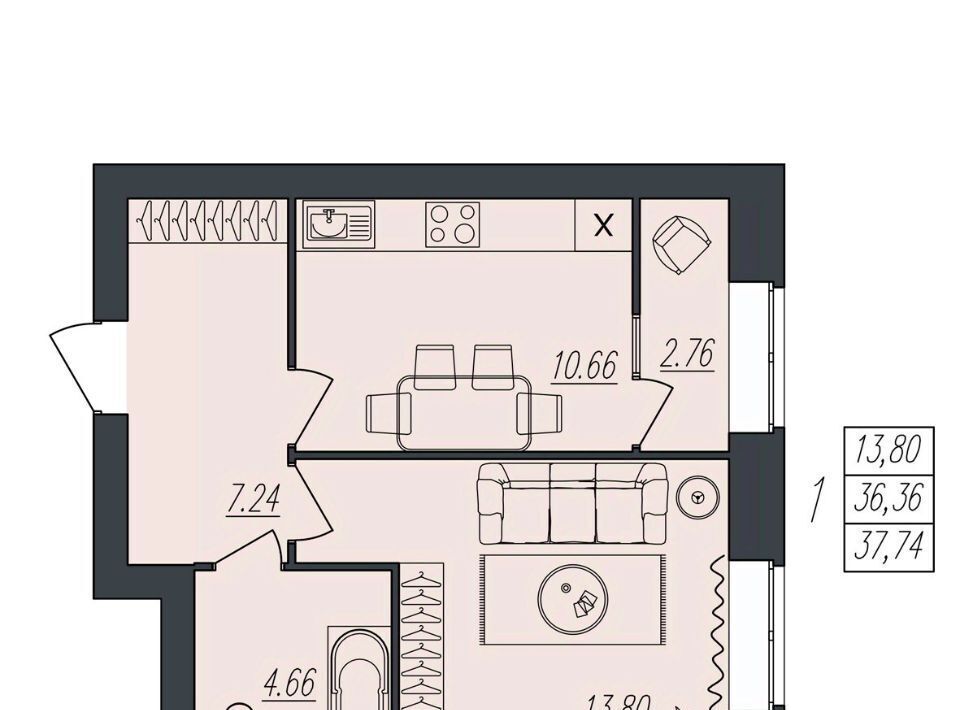 квартира г Волгоград р-н Тракторозаводский ул им. Атласова 12 фото 1