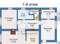 дом г Москва п Филимонковское Филатов Луг, № 110 кв-л, 24 фото 40