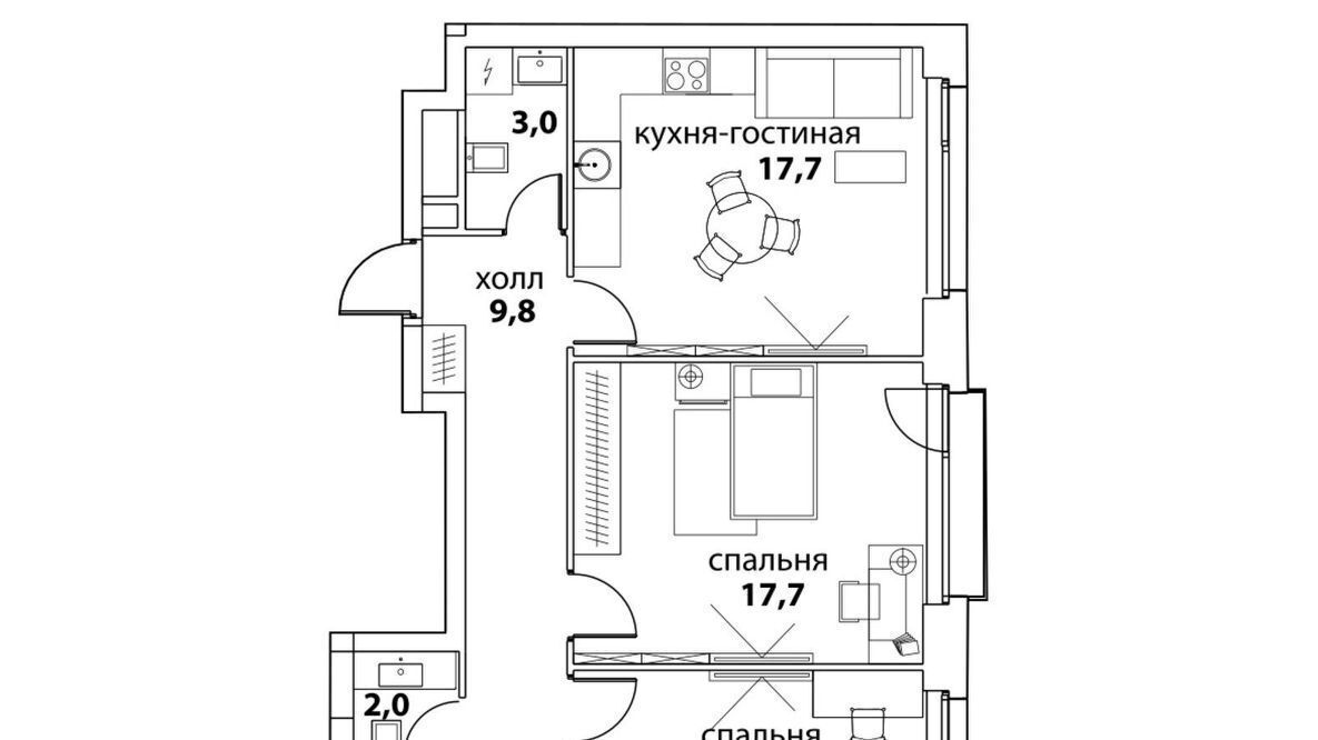 квартира г Москва метро Мичуринский проспект ЖК Событие-4 Кинематографический кв-л, Событие жилой комплекс фото 1