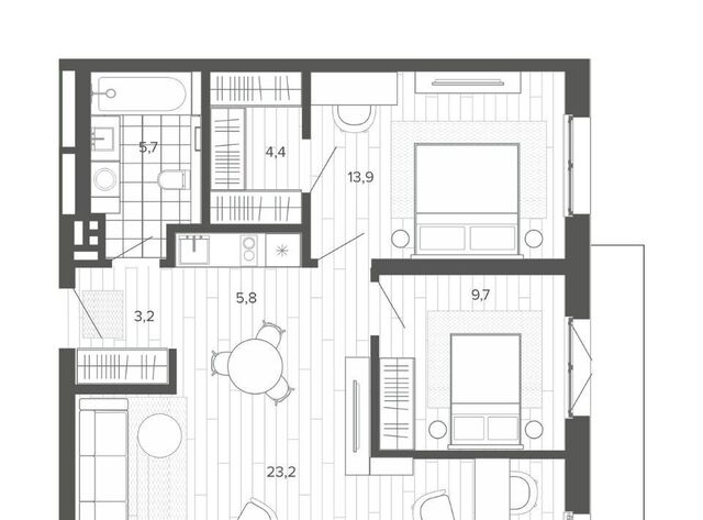 квартира р-н Центральный тракт Змеиногорский 35б фото