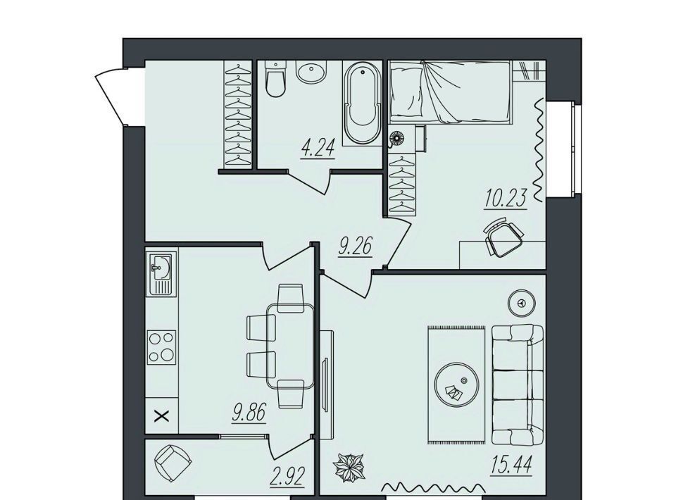 квартира г Волгоград р-н Тракторозаводский ул им. Атласова 12 фото 1