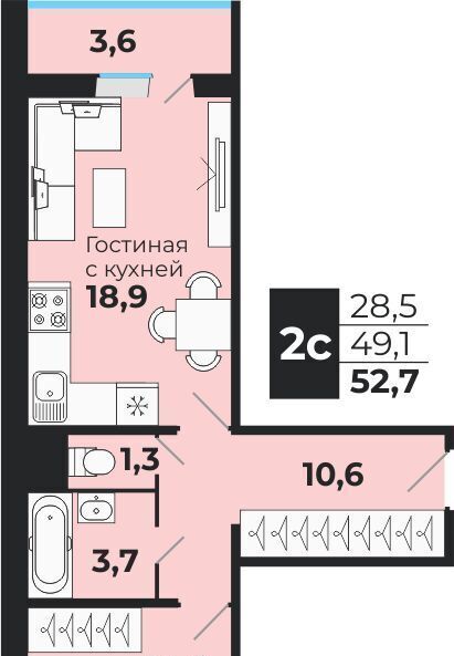 квартира г Новосибирск метро Площадь Гарина-Михайловского ул Шоссейная с 1, Новосибирский район, с. Криводановка фото 1