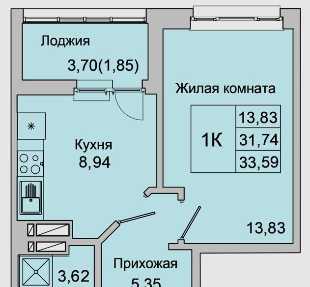 квартира г Батайск ул Булгакова 11 фото 1