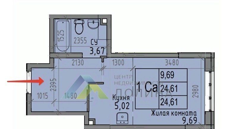 квартира г Волгоград р-н Советский ул им. Грибанова 3а фото 8