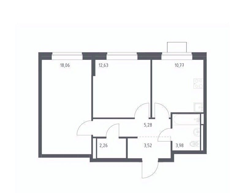 квартира г Видное Богдановский Лес жилой комплекс, 10. 1, Зябликово фото 1