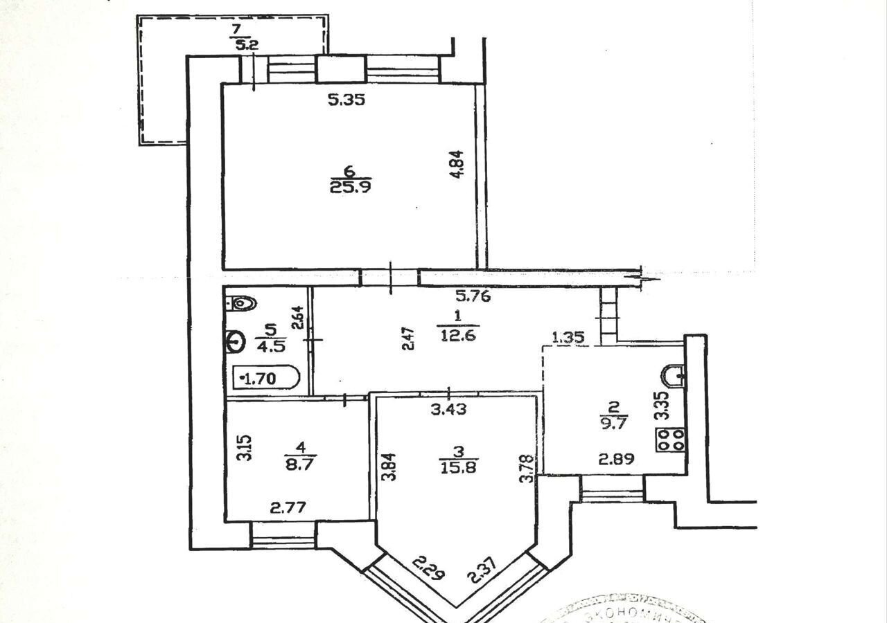 квартира г Уфа р-н Демский ул Грозненская 69/2 фото 23