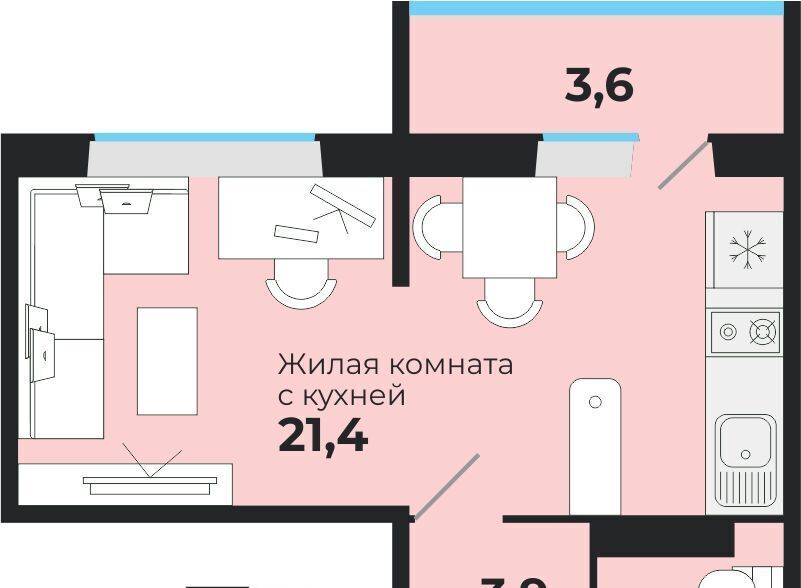 квартира г Новосибирск метро Площадь Гарина-Михайловского ул Шоссейная с 1, Новосибирский район, с. Криводановка фото 1