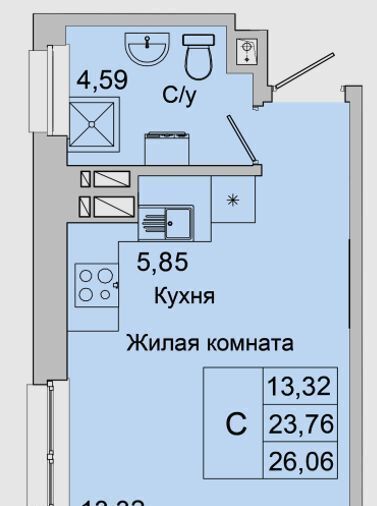 квартира г Батайск ул Булгакова 11 фото 1