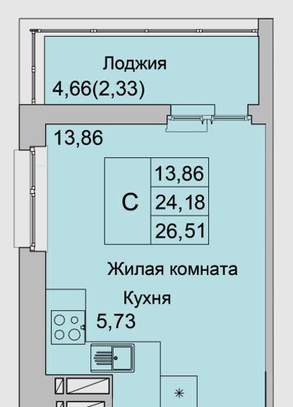 квартира г Батайск ул Булгакова 11 фото 1