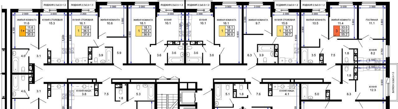 квартира г Краснодар р-н Прикубанский ЖК «Дыхание» фото 4