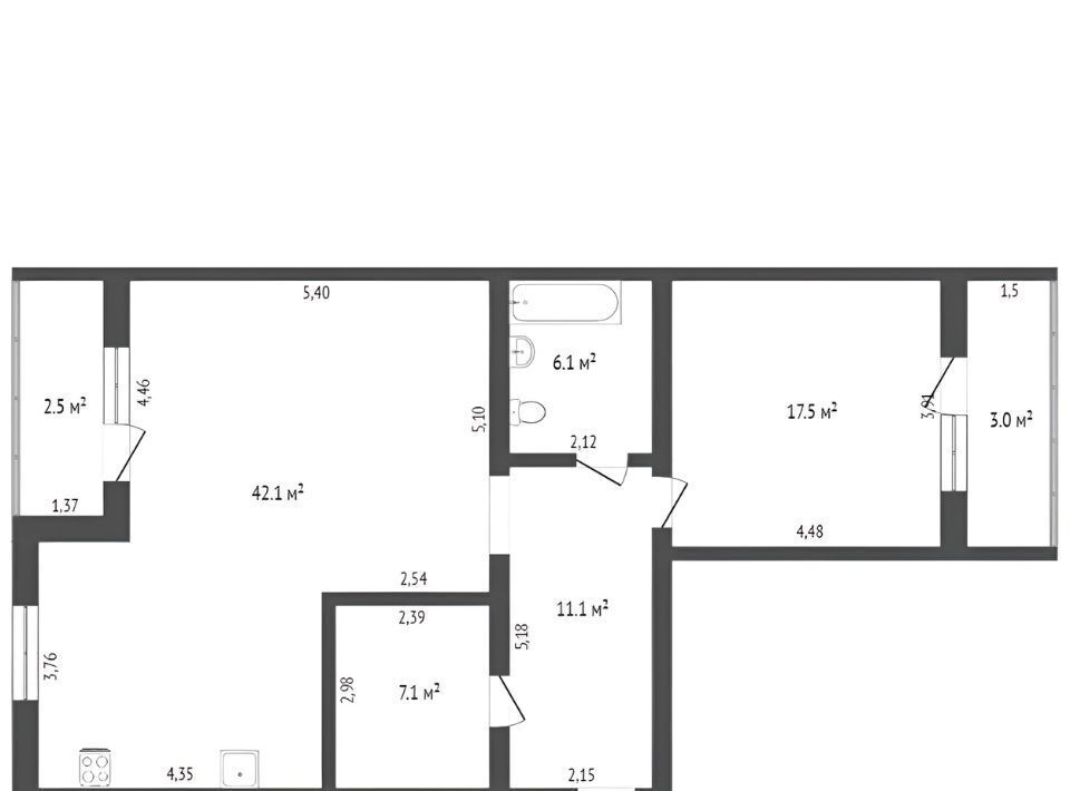 квартира г Чита р-н Центральный ул Генерала Белика 13 фото 2