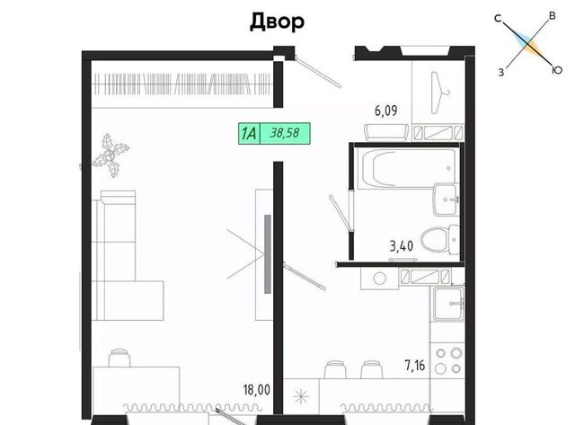 квартира р-н Октябрьский тракт Иркутский 185б фото