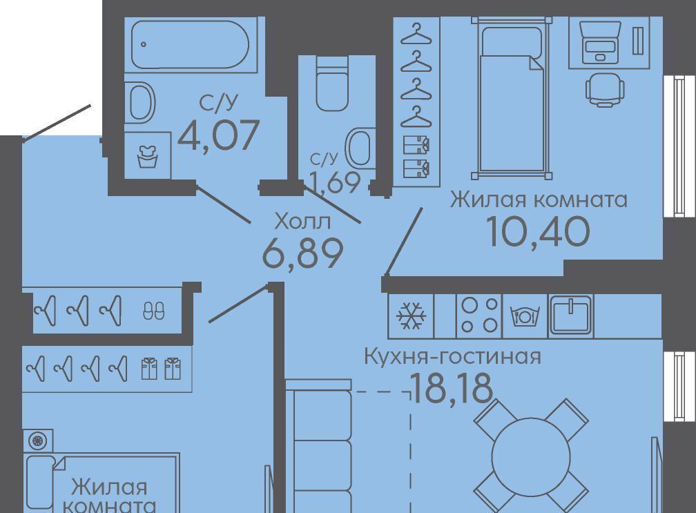 квартира г Екатеринбург микрорайон Новокольцовский Ботаническая фото 1