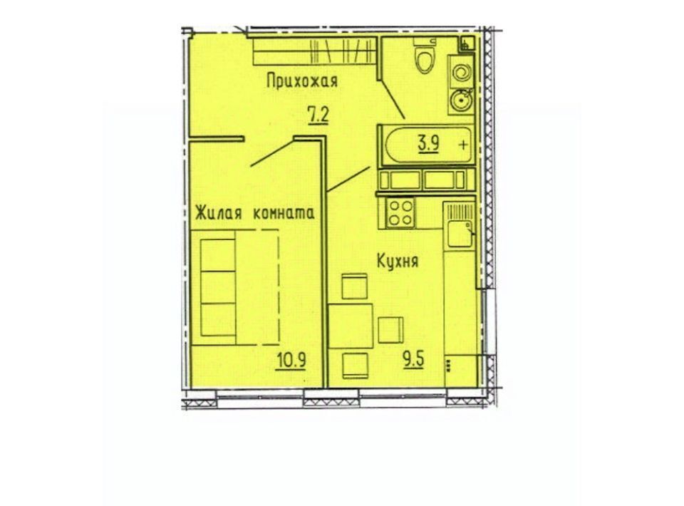 квартира г Пенза р-н Октябрьский ул Яшиной 10 фото 1