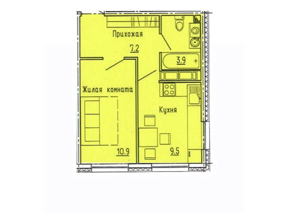 квартира г Пенза р-н Октябрьский ул Яшиной 10 фото 1