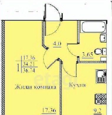 квартира р-н Зеленодольский с Осиново ул Гагарина 2 Осиновское с/пос фото 13