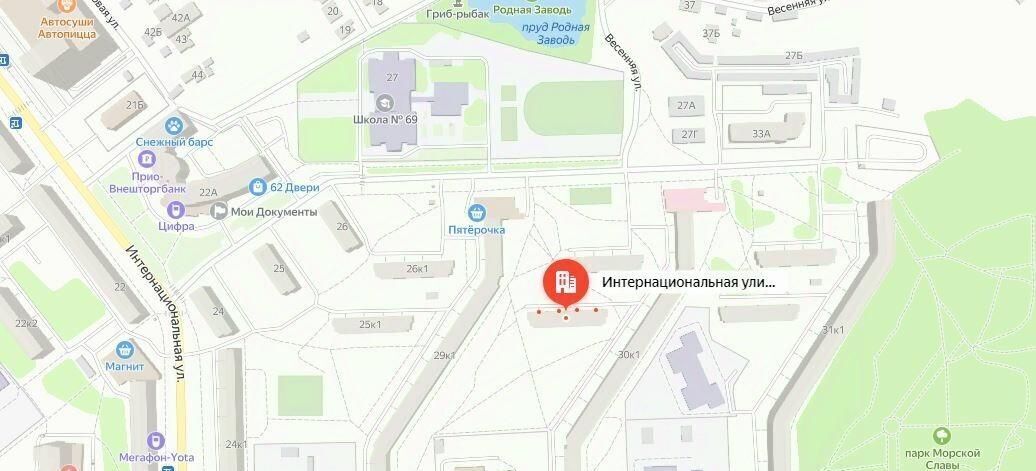 квартира г Рязань р-н Московский ул Интернациональная 27к/2 фото 21